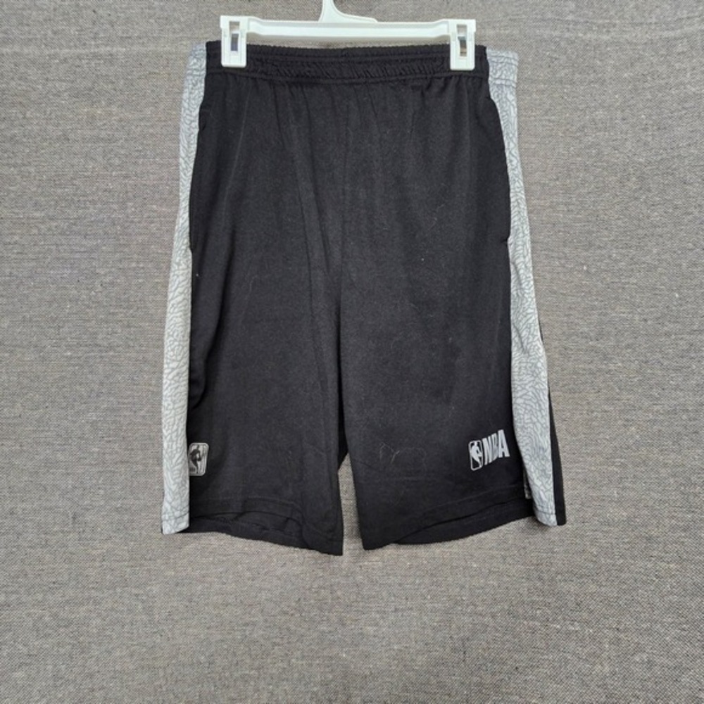 NBA Mens Basketball‎ Shorts Black Grey Elephant Print Athletic Size Medium